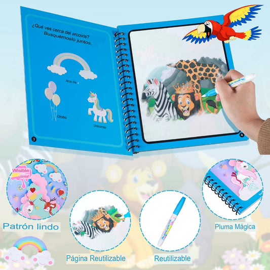 Magic Ink Book - Libros de color Infinito (SET DE 4 PZ )