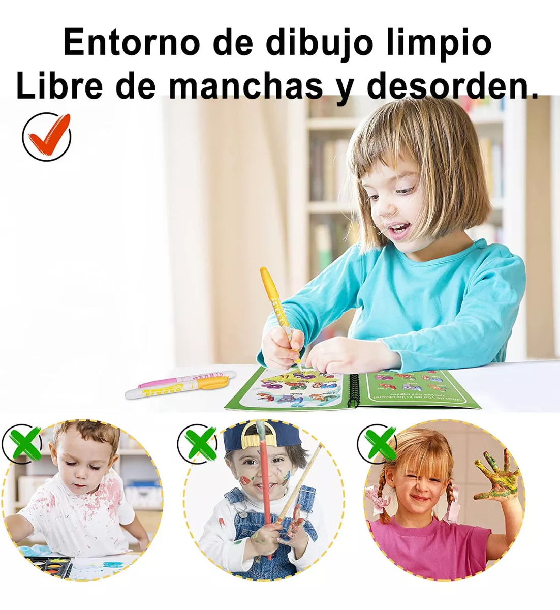 Magic Ink Book - Libros de color Infinito (SET DE 4 PZ )