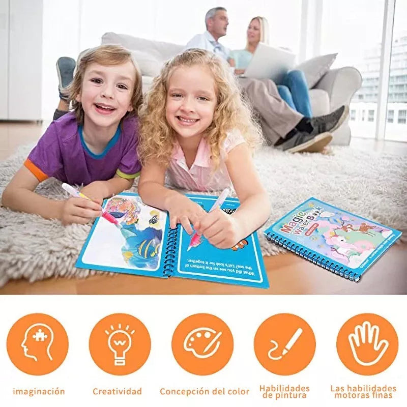 Magic Ink Book - Libros de color Infinito (SET DE 4 PZ )